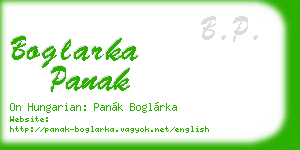 boglarka panak business card